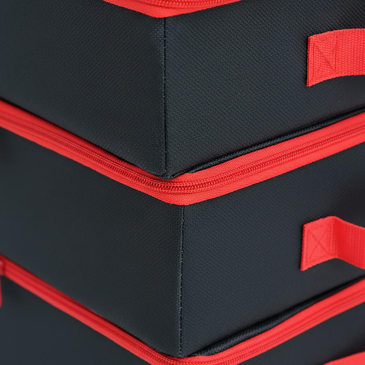 4XWEIHNACHTSKUGEL-AUFBEWAHRUNGSBOX - Schwarz, Wellpappe/Kunststoff (33/9/33cm) - Relaxdays