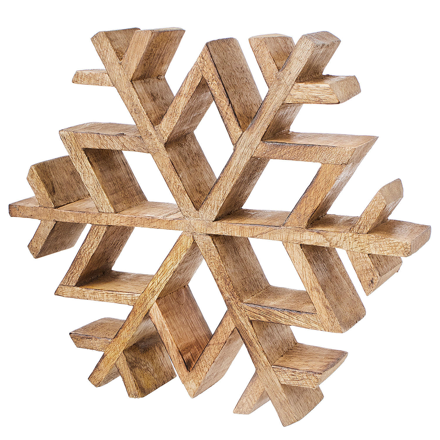 DEKO-SCHNEEFLOCKE Snowflake - Braun, Holz (20/3.5/20cm) - Butlers