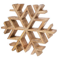 DEKO-SCHNEEFLOCKE Snowflake - Braun, Holz (20/3.5/20cm) - Butlers