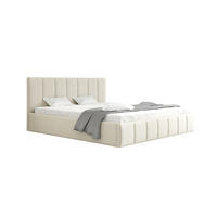 POLSTERBETT Detroit Komplettset - Creme, Holzwerkstoff/Textil (120/200cm) - Fun Möbel