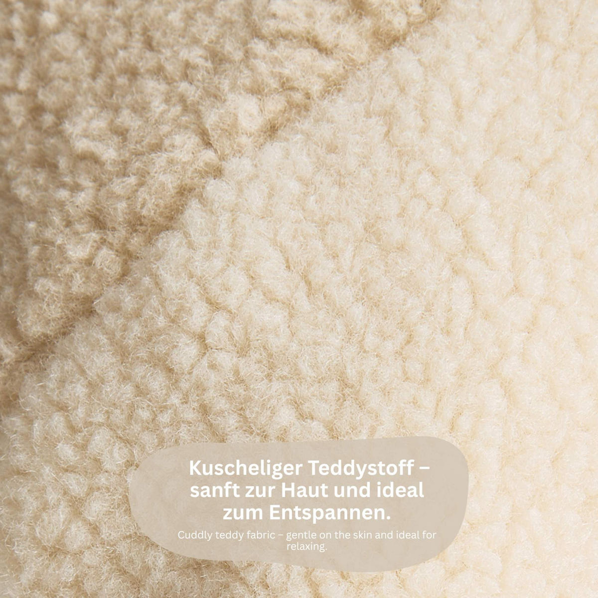 ZIERKISSENHÜLLE TEDDY - Beige, Textil (60/40cm) - Tom Tailor