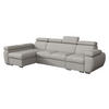 ECKSOFA Boston LCP, Seite: Links LCP+2R+1P(65) - Silberfarben, Holz/Textil (320/170cm) - MIRJAN24