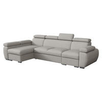 ECKSOFA Boston LCP, Seite: Links LCP+2R+1P(65) - Silberfarben, Holz/Textil (320/170cm) - MIRJAN24