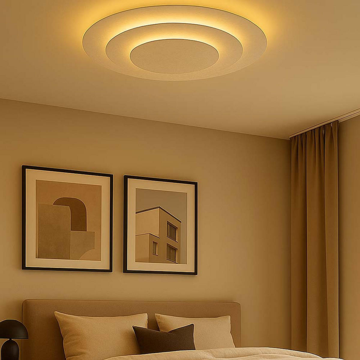 LED DECKENLEUCHTE Metall Silberfarben - Silberfarben, Metall (49/49/7.5cm) - Globo Lighting