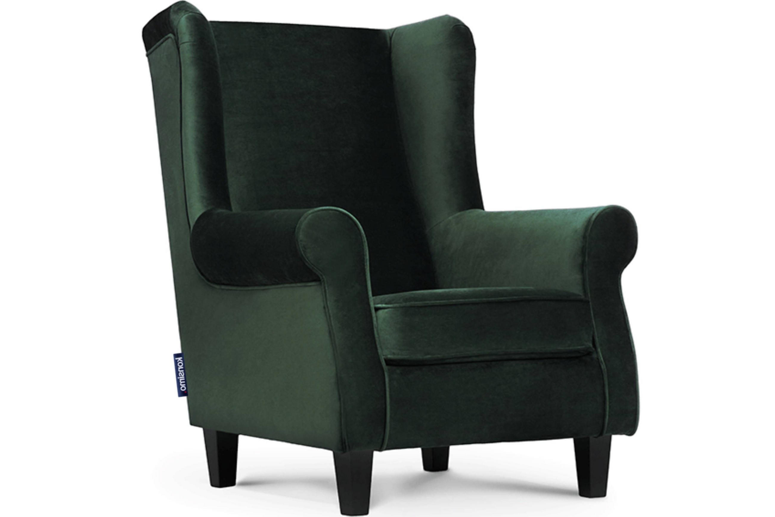 Konsimo® Ohrensessel Grün 82x105x97 cm