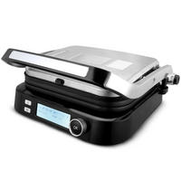 KONTAKTGRILL Schwarz / Silber Edelstahl - Schwarz, Metall (34/18/38cm) - KLAMER
