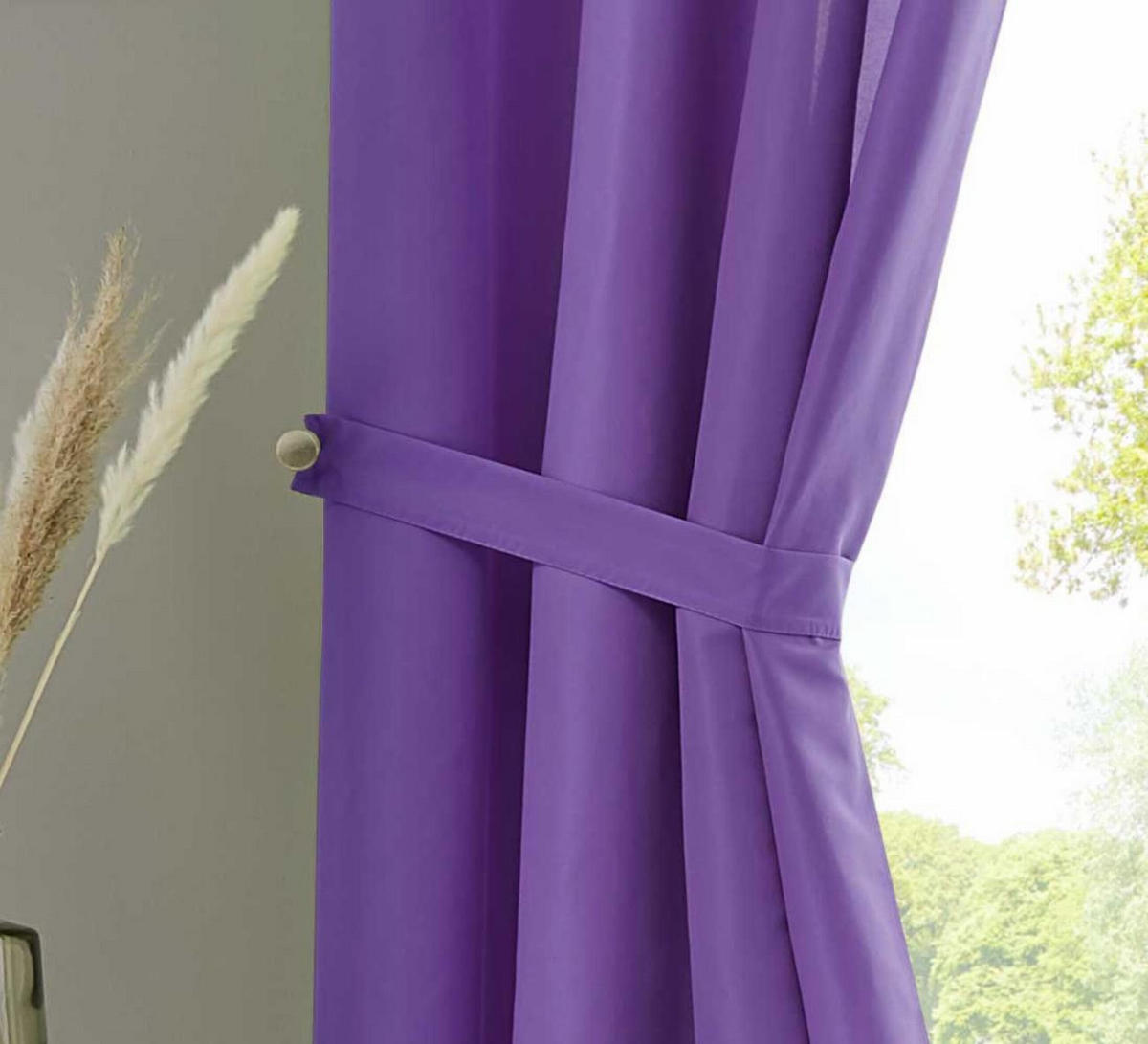 VORHANG 2ER SET BERLIN HxB 225x140cm Lila - Lila, Textil (140/225/225cm) - Gardinenbox
