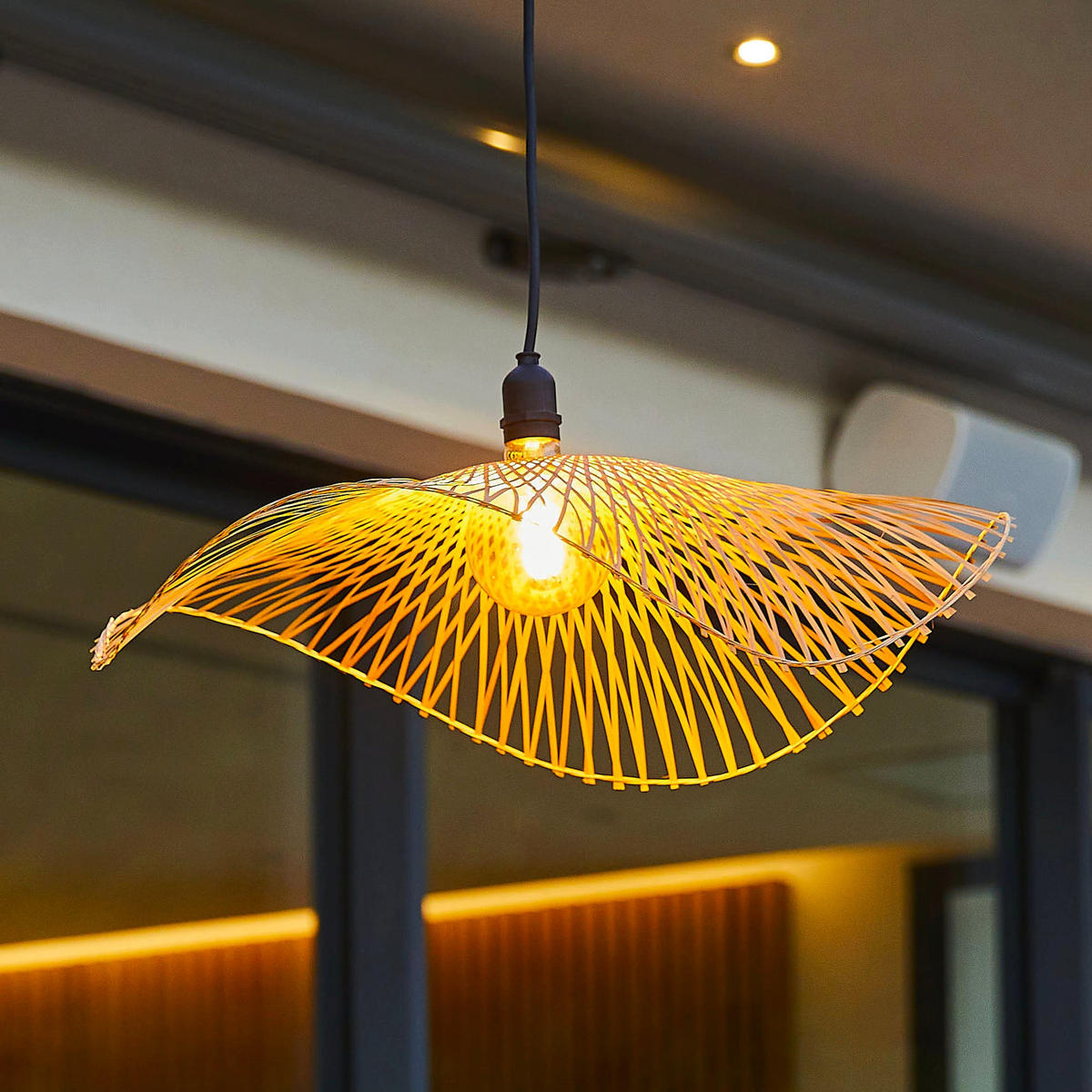 NETZAUFHÄNGUNG LAIA beige - Beige, Holz (48/48/13cm) - Lumisky