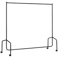 KLEIDERSTÄNDER mit Rollen 180/60/170 cm schwarzer - Weiß, Metall (180/170/60cm)