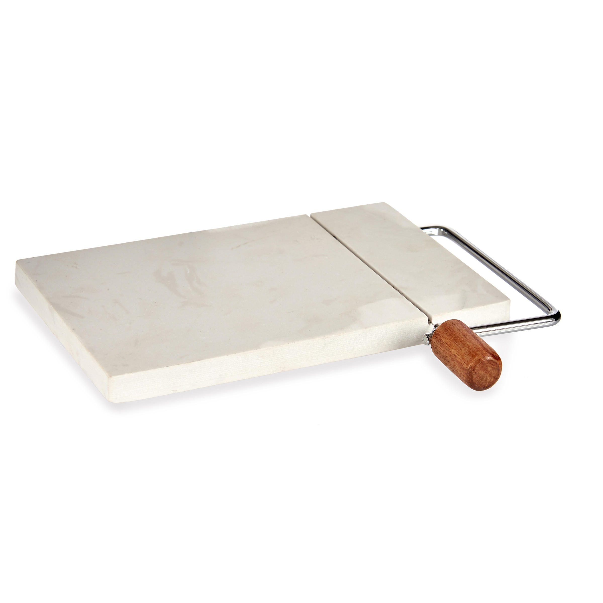 SCHNEIDEBRETT Marmor Käse Guillotine Amo - Weiß, Stein (21/24cm) - Kinvara