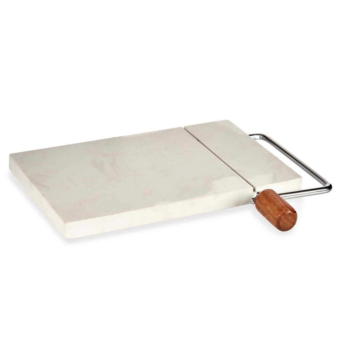 SCHNEIDEBRETT Marmor Käse Guillotine Amo - Weiß, Stein (21/24cm) - Kinvara