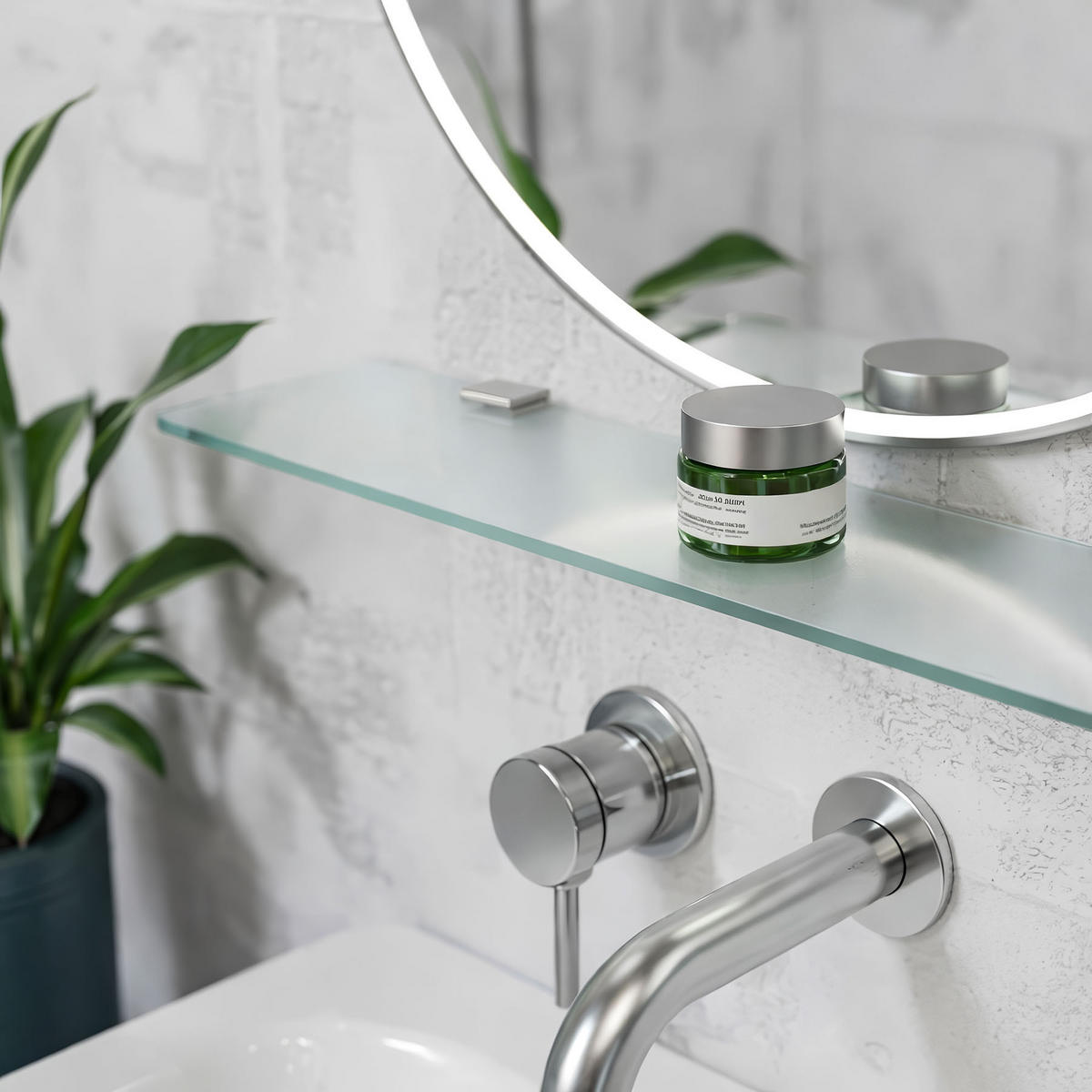 GLASREGAL Milchglas - 45x13 cm - Transparent, Glas (45/0.6/13cm) - TULUP