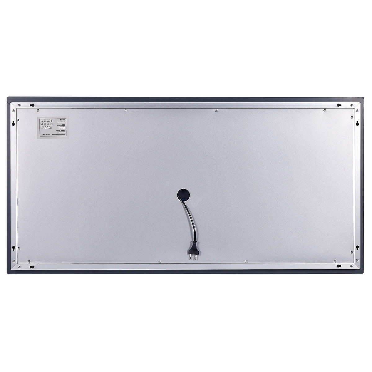 BADSPIEGEL mit LED-Beleuchtung rechteckig 120/60 cm Arromachnes - Silberfarben, Glas (120/60/4cm) - Beliani