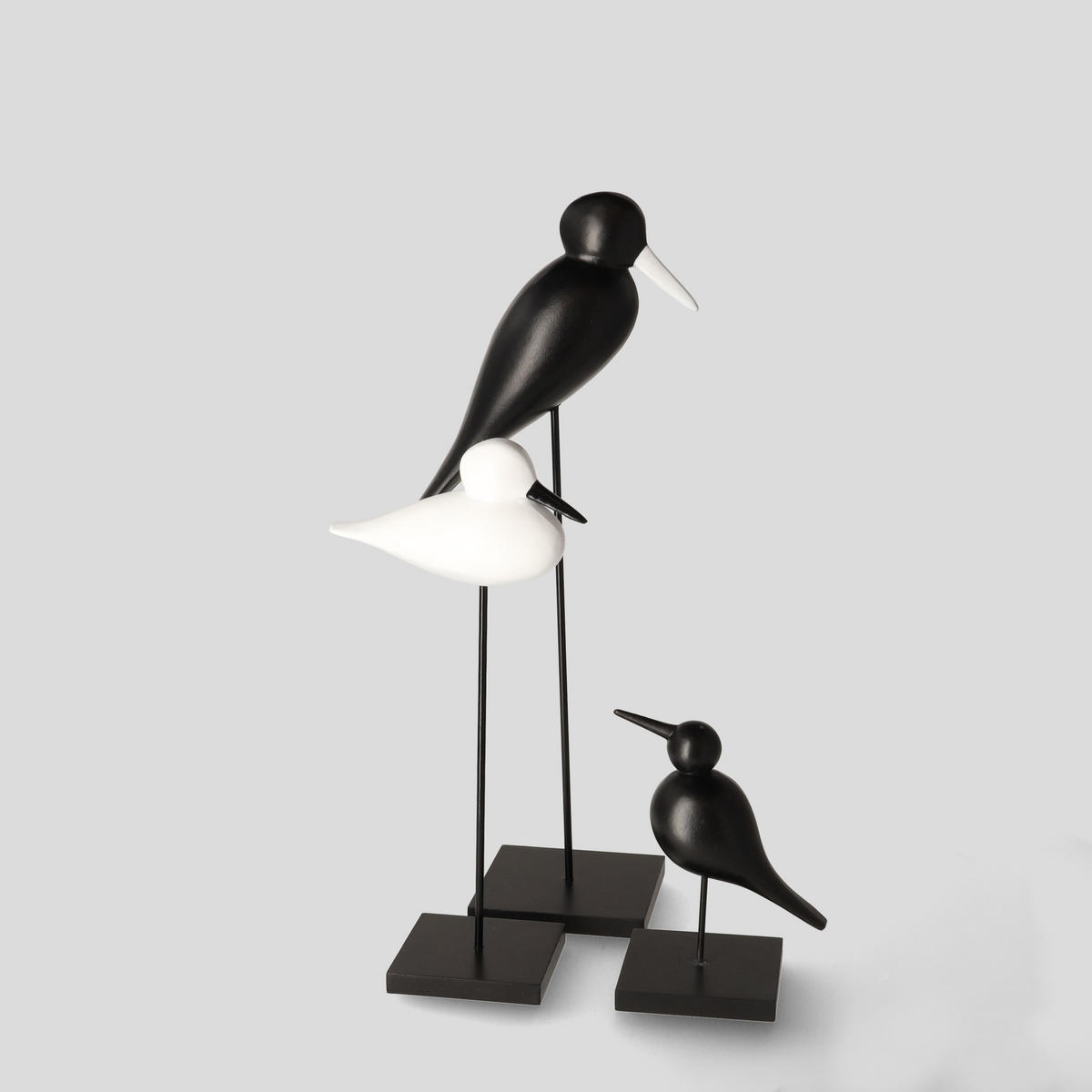 FIGURINE Fogleso - Schwarz, Holzwerkstoff (19/45/12cm) - home&you