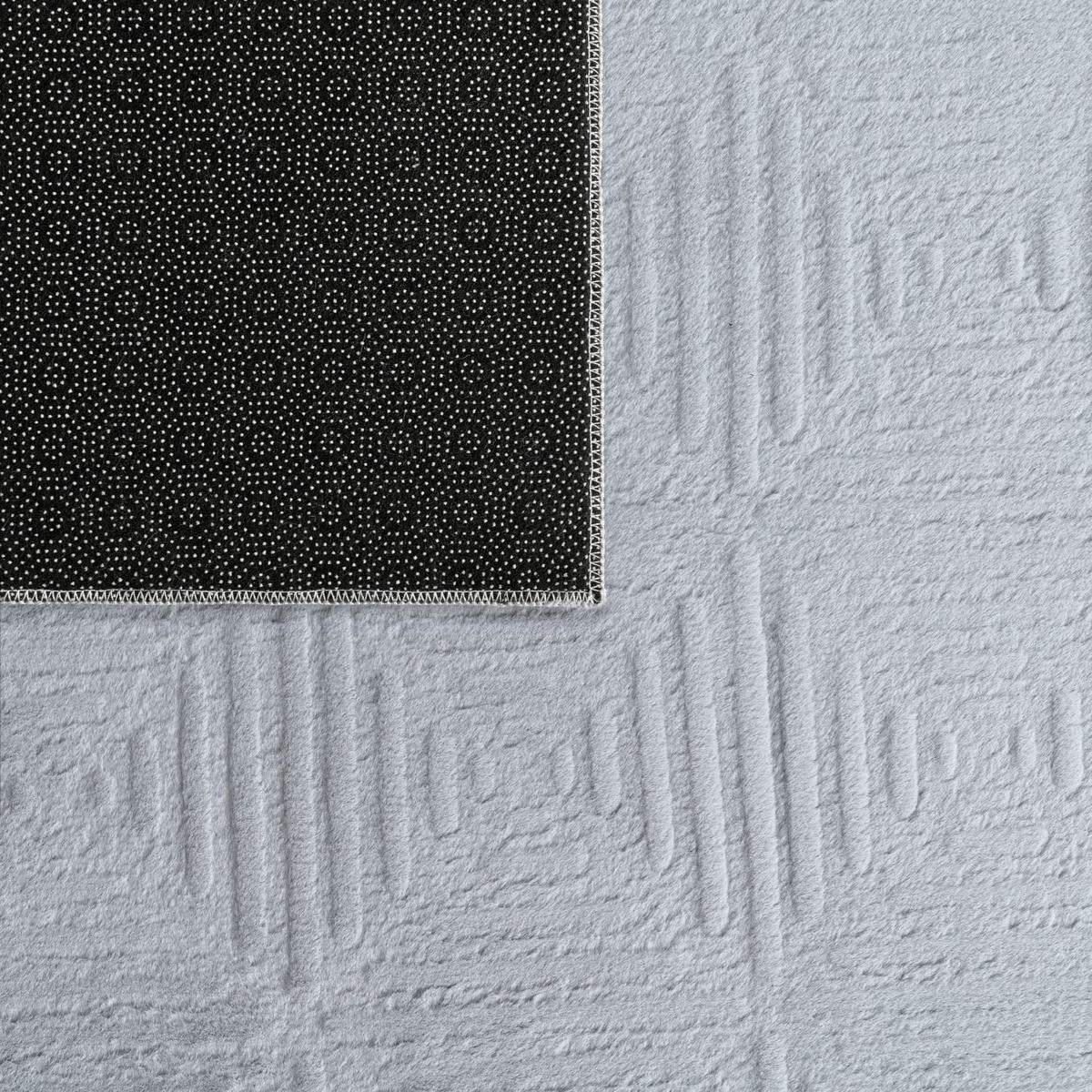 FLACHWEBETEPPICH Boho Grau 60 x 100 cm - Grau, Kunststoff (60/100cm) - TT Home