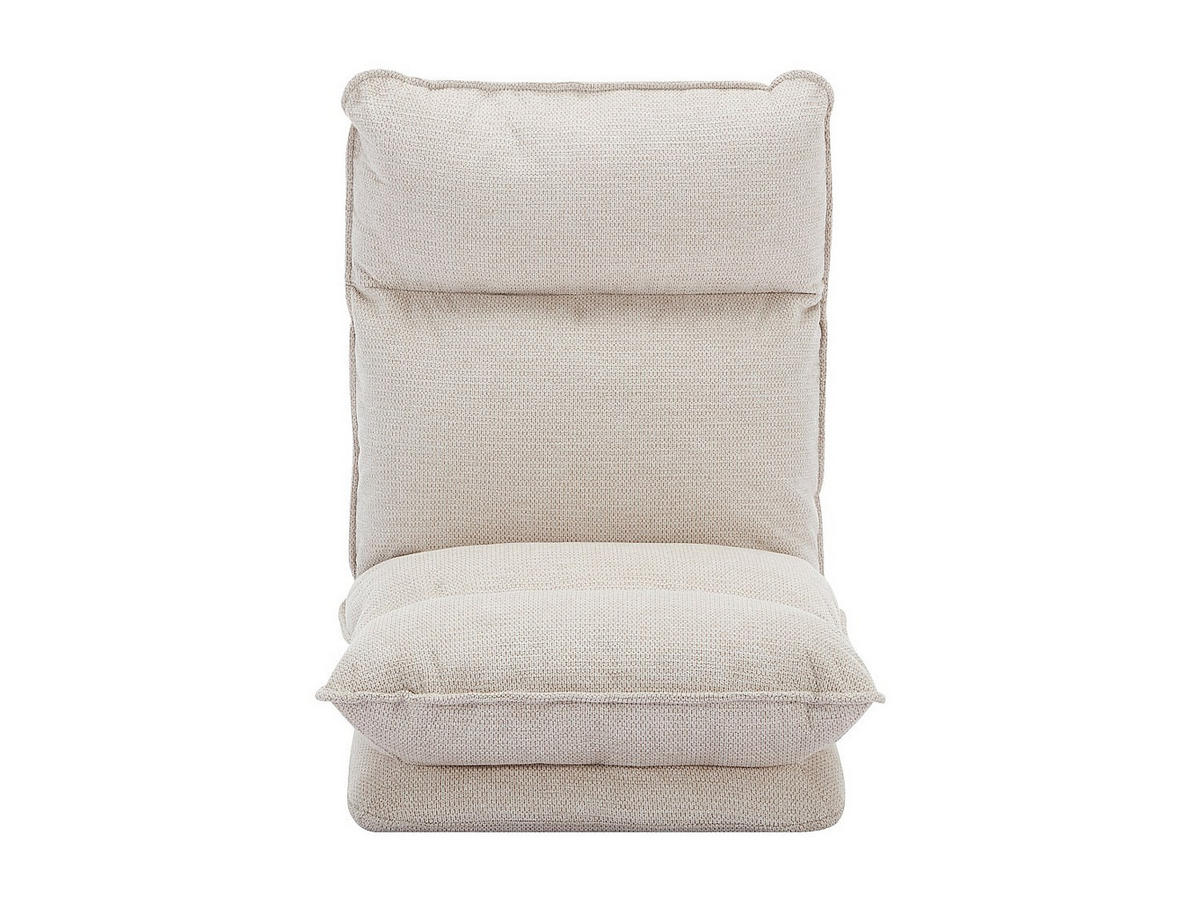 SESSEL mit einstellbarer Schlaffunktion - melierter Stoff - Beige - MURTERA - Beige, Textil (57/71/132cm) - Vente-Unique