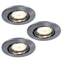 LED DECKENLEUCHTE PREMIUM LINE Silber Metall - Silberfarben, Glas (6.5/6.5/5cm)