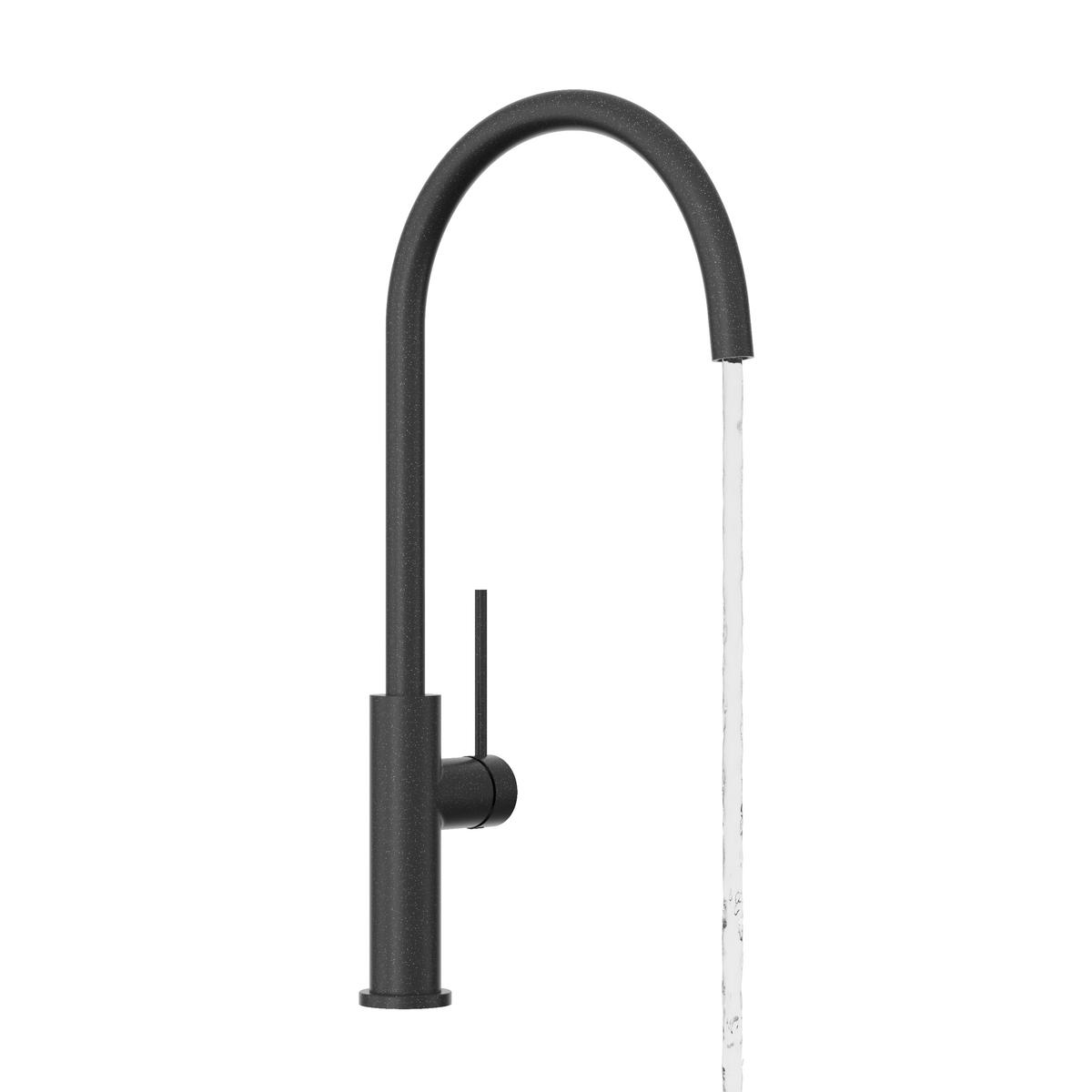 KÜCHENARMATUR Prestige SLIM Schwarz gesprenkelt - Schwarz, Metall (23/42/23cm) - Granitan