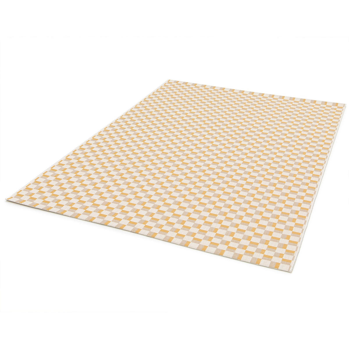 DESIGN Teppich für Innen und Außen gelb - Gelb, Textil (160/230cm) - AFK Living