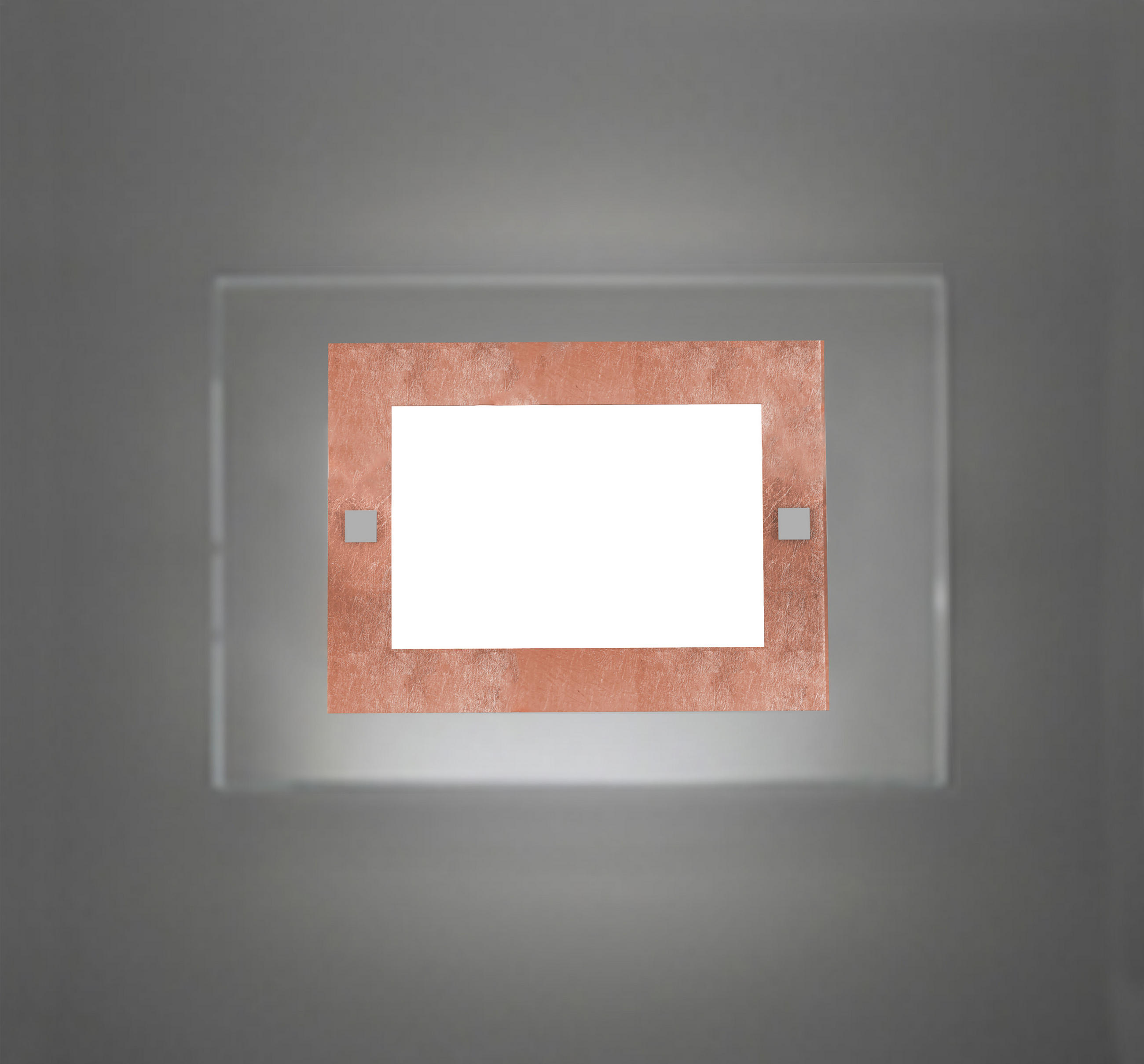 WANDLEUCHTE - Kupferfarben, Glas (35/25/6cm) - Lumicom