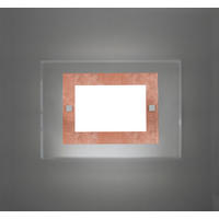 WANDLEUCHTE - Kupferfarben, Glas (35/25/6cm) - Lumicom