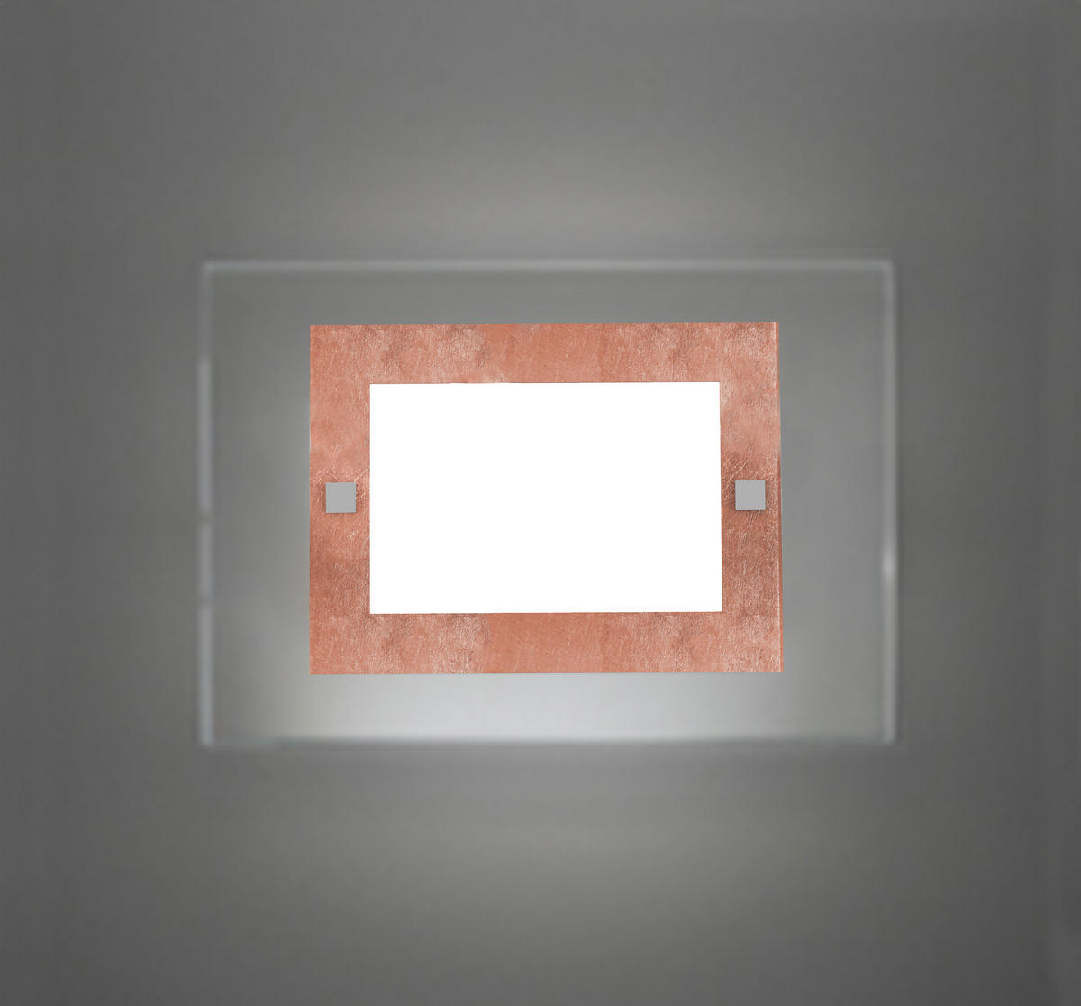 WANDLEUCHTE - Kupferfarben, Glas (35/25/6cm) - Lumicom