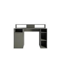 SCHREIBTISCH OBSIDIAN 125x55x88,7 cm Bürotisch Computertisch, Graphitfarben - Graphitfarben, Holzwerkstoff (55/125/88.7cm) - MASSENO