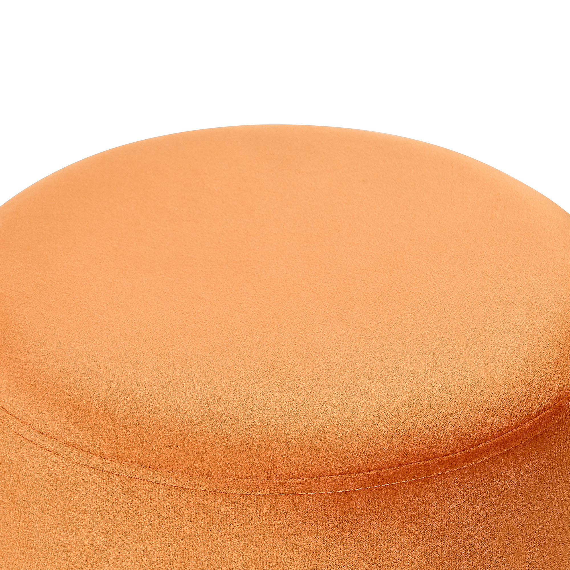 POUF Yankton 35/35/42 cm - Orange, Textil (35/42/35cm) - Beliani