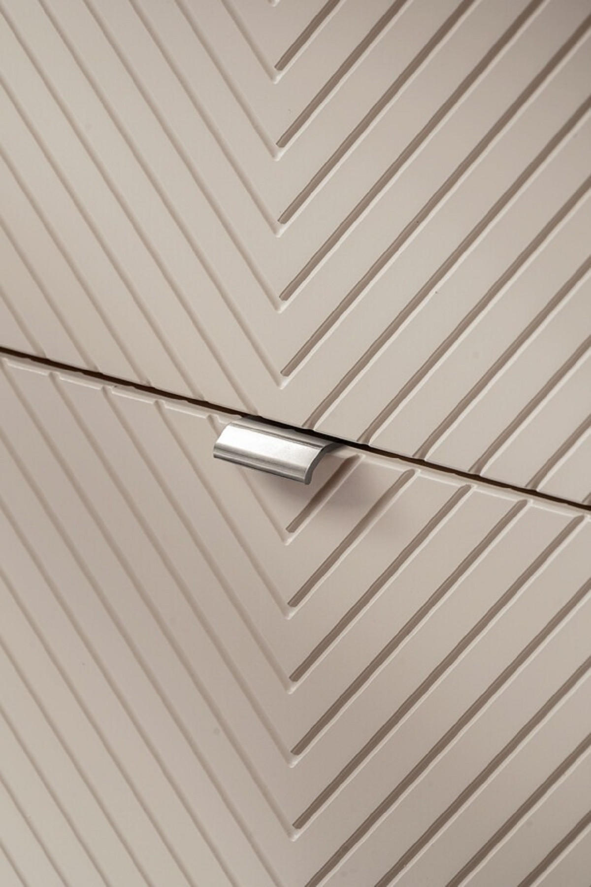 WASCHTISCHUNTERSCHRANK 2Teile - Viva Cashmere V BM284 in Kaschmir Matt/ Weiß Matt - Kaschmir/Weiß, Holz (60/57/40cm)