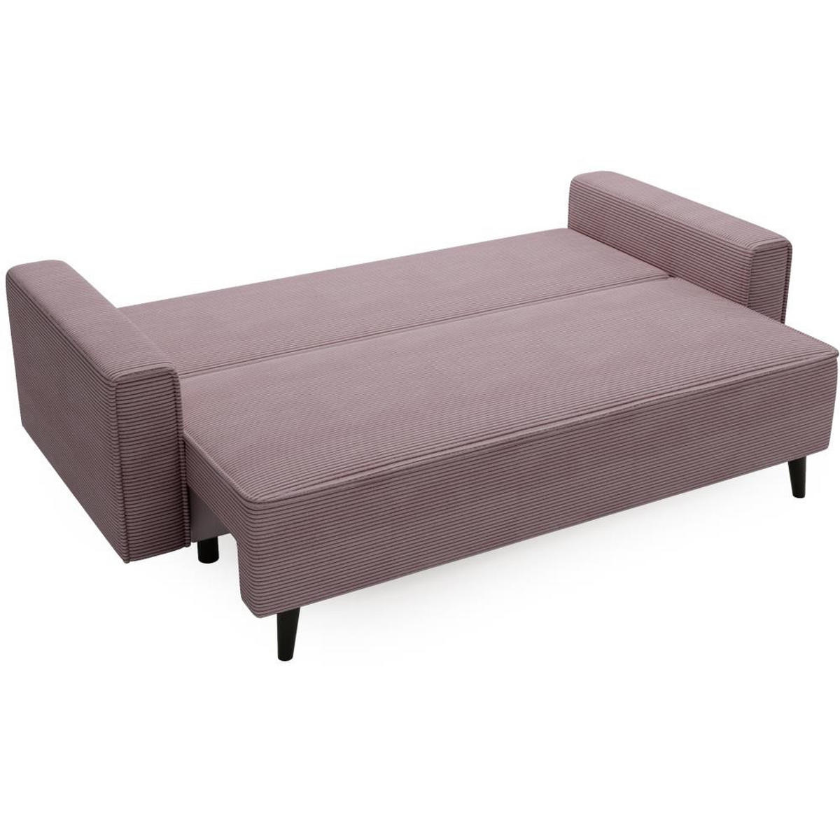 3-SITZER SOFA Monte mit Schlaffunktion rosa - Rosa, Textil (225/73/95cm) - Beautysofa