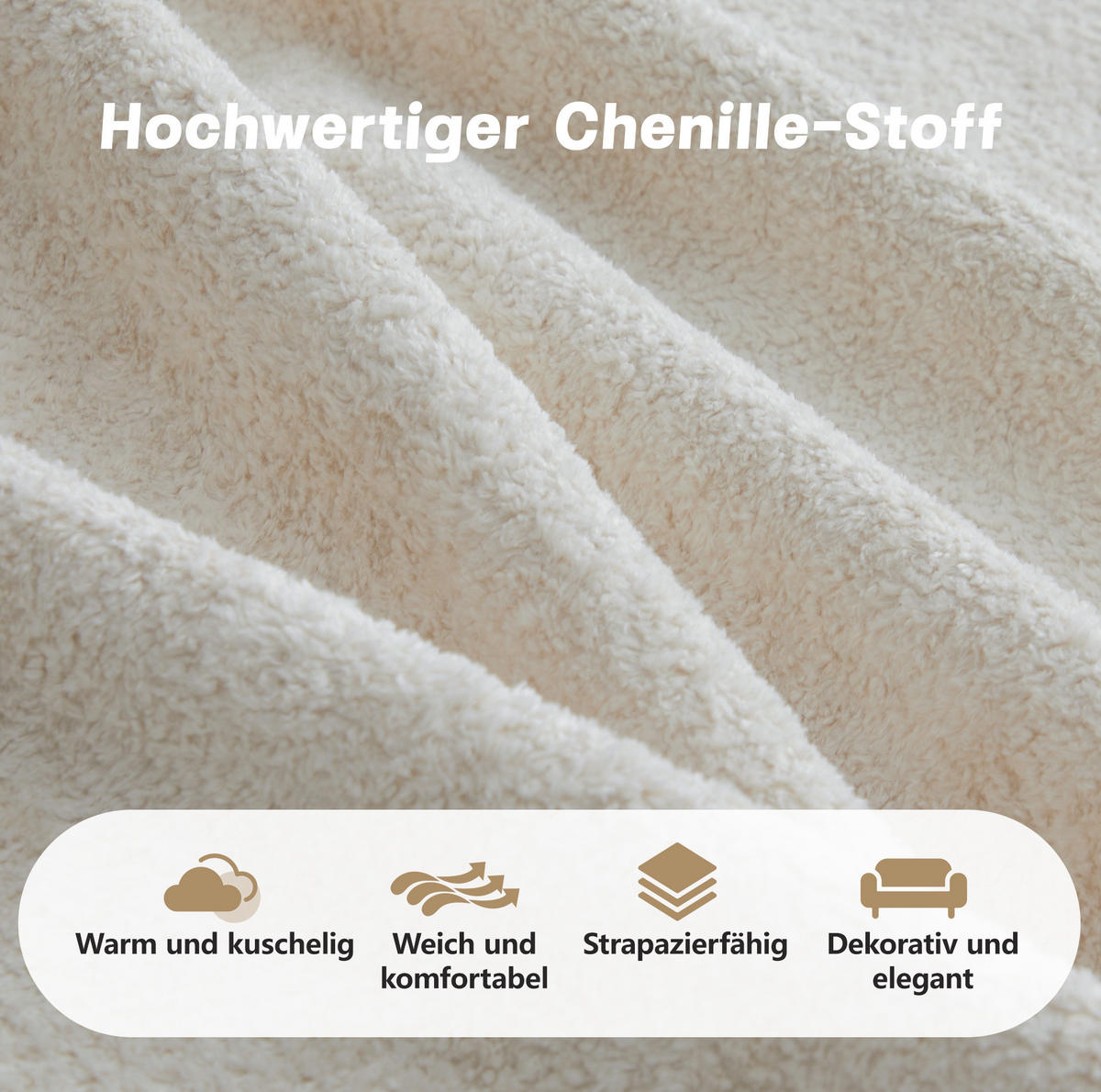 WOHNLANDSCHAFT 384/167/70 cm Beige aus Velvet mit modularem Design - Beige, Textil (167/70/384cm) - OKMYHOME