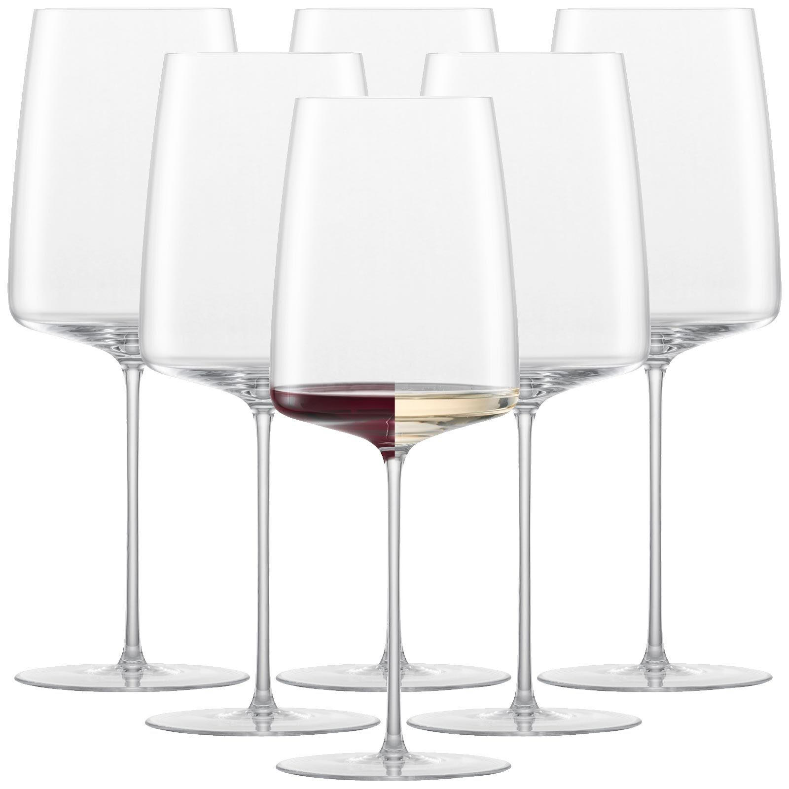 WEINGLÄSER KRAFTVOLL & WÜRZIG Simplify transparent 689 ml 6er Set - Transparent, Glas (0.689L) - Zwiesel Glas