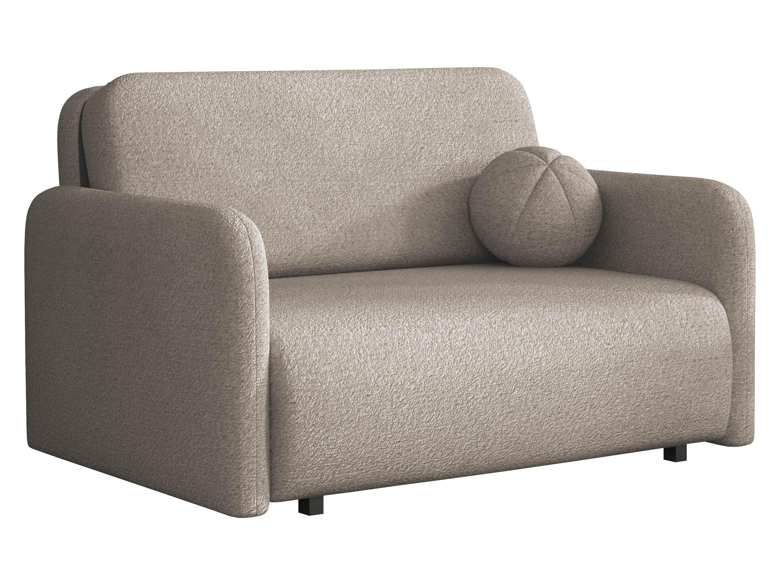 SCHLAFSOFA Viva Sun II - Hellbraun/Schwarz, Holz/Textil (130/85/103cm) - MIRJAN24