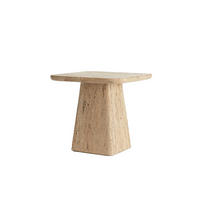BEISTELLTISCH Kepami Braun 45/45/42 cm - Braun, Stein (45/45/42cm) - Light & Living
