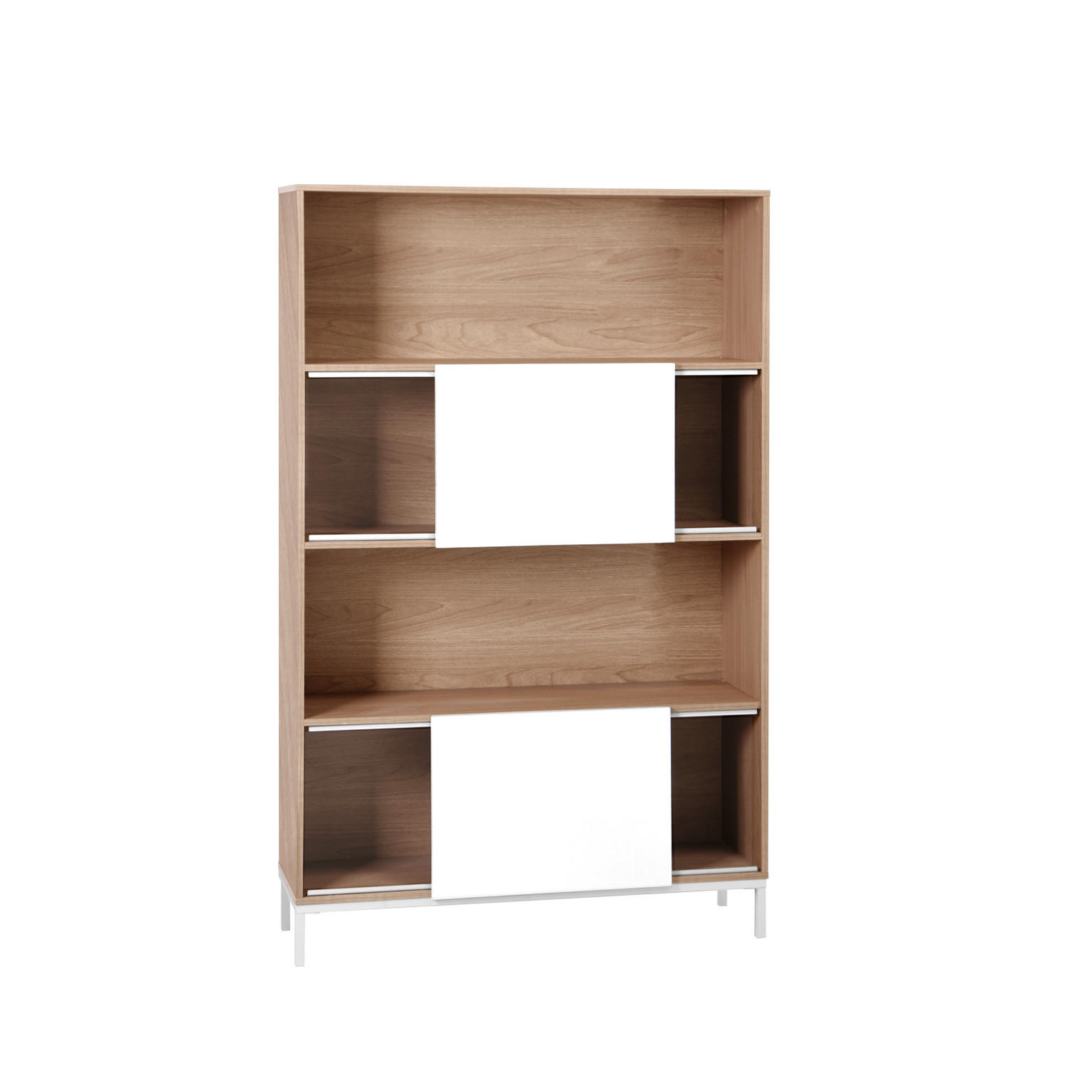 BÜCHERREGAL Denver Zweifarbig 110 cm x 174 cm - Multicolor, Holzwerkstoff (110/174/32cm)