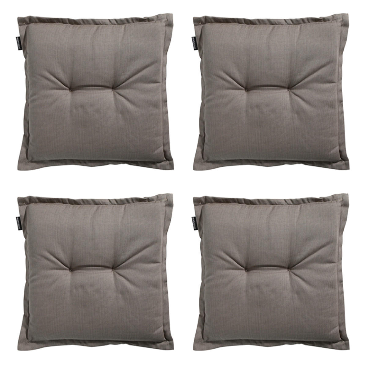 SITZKISSEN Rippe 50/50 cm 4er-Set - Pink, Textil (50/5/50cm) - Madison