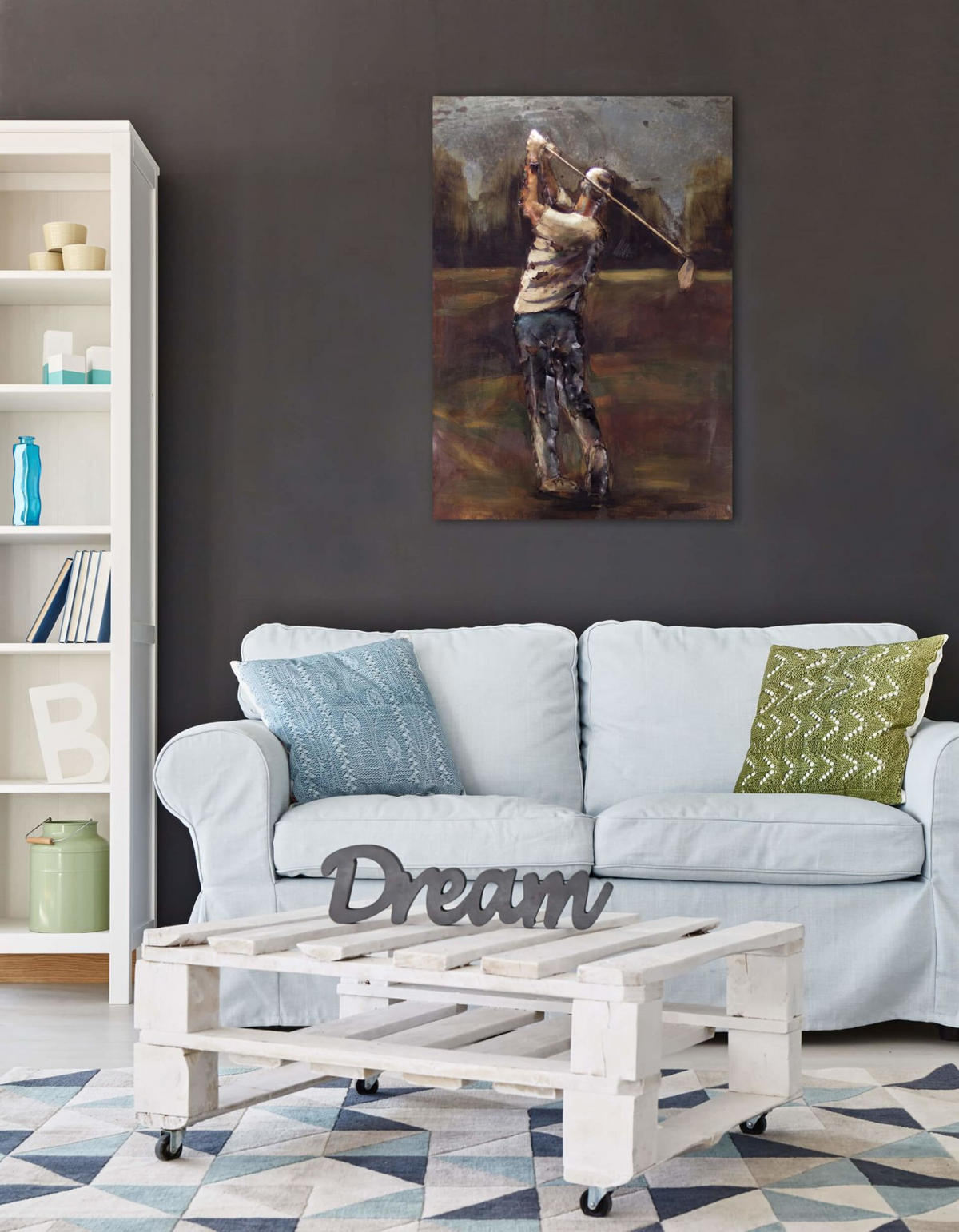 METALLBILD Braun 75/100 cm - Braun, Metall (4.7/100cm) - KUNSTLOFT