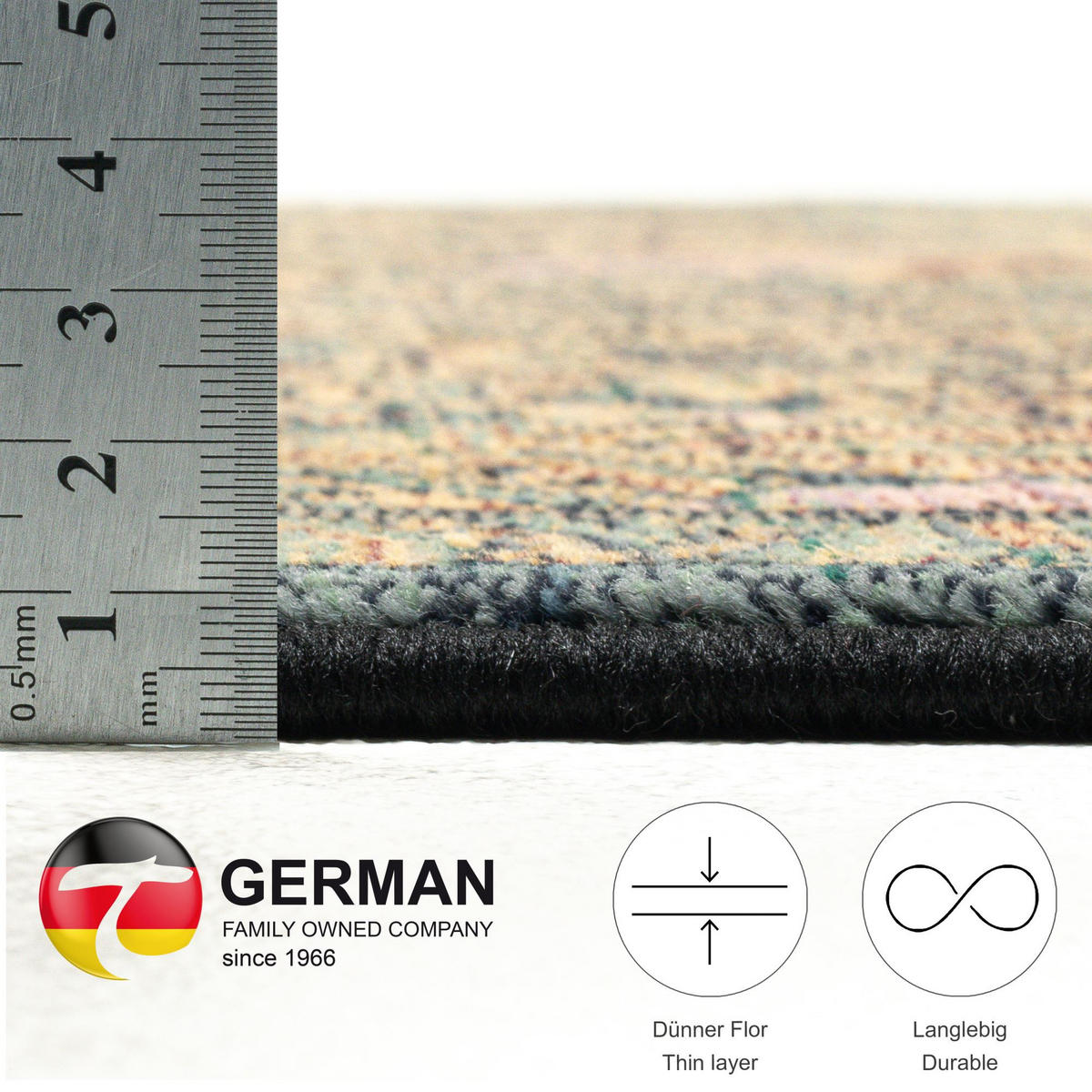 WEBTEPPICH Gabiro 739 160x235 cm - Goldfarben, Textil (160/235cm) - THEKO