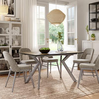 JÍDELNÍ STŮL Trill Rustikální dub/šedá - divoký dub, kompozitní dřevo (90/140/76cm) - Vicco