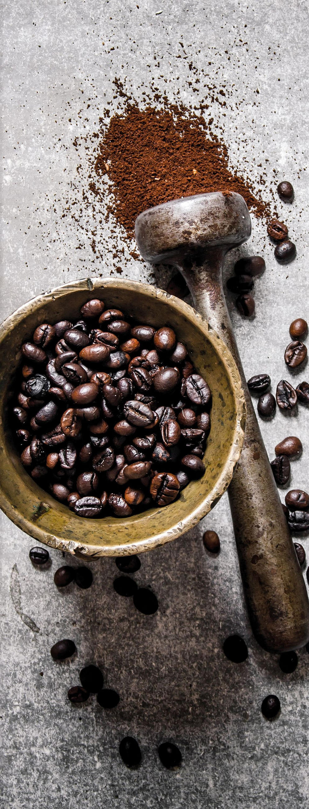 GLASBILD 30x80 cm Küche Kaffee grau - Anthrazit, Glas (30/80cm) - artissimo