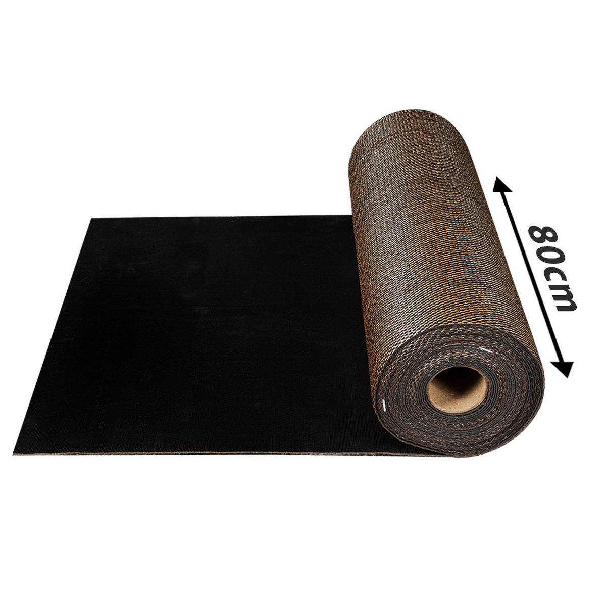 VINYL-LÄUFER, Teppichläufer, strapazierfähig, Premium-Qualität, Dunkelbraun 80X1000 cm - Dunkelbraun, Kunststoff (80/1000cm) - STORESDECO