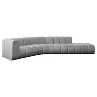 ECKSOFA modulares Sofa Tilmo-L1 - 399x194x70 cm Grau - Hellgrau, Holzwerkstoff/Textil (399/194cm) - ALTDECOR