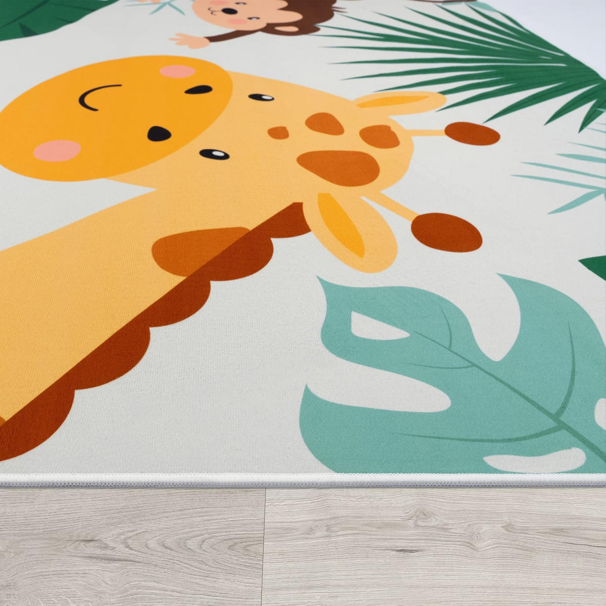 KINDERTEPPICH Tiere Beige 200 x 200 cm - Beige, Kunststoff (200/200cm) - TT Home