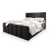 BOXBETT LAGO 180x200 cm mit Matratze und Topper - Grau - Grau, Holz (180/200cm) - MASSENO