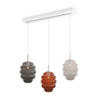 HÄNGELEUCHTE Echos 3-flammig Mehrfarbig Ø 25cm - Multicolor/Weiß, Glas (25/25/28cm) - s.luce