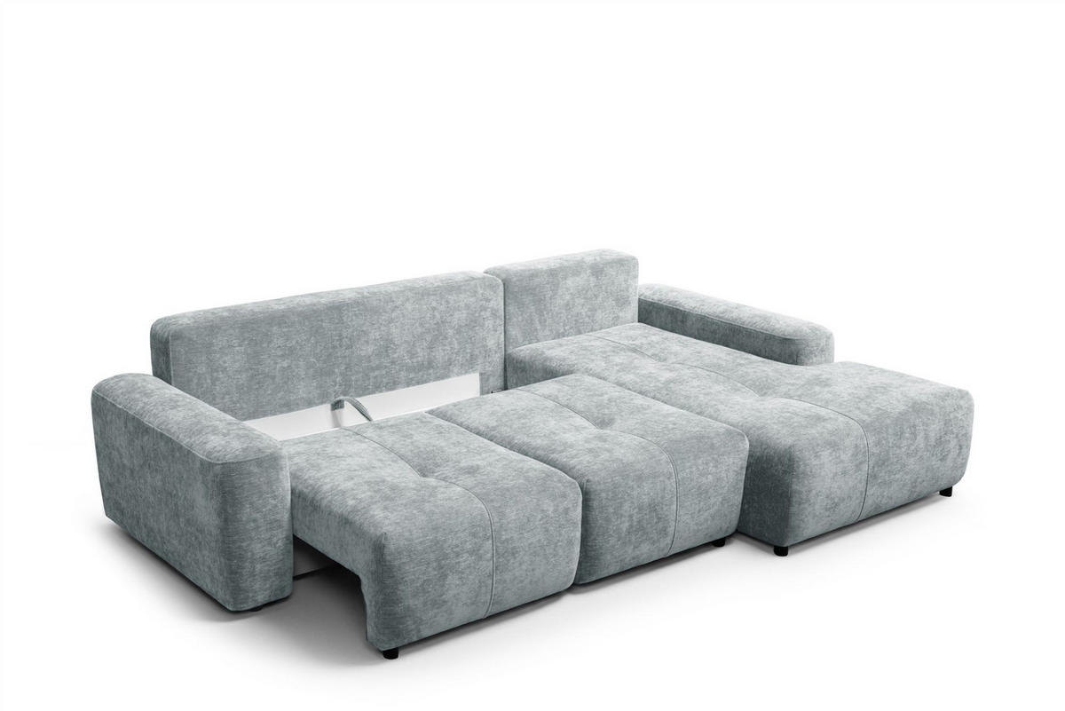 ECKSOFA Argos In Vibe - Blaugrau, Holzwerkstoff/Textil (267/170cm) - Fun Möbel