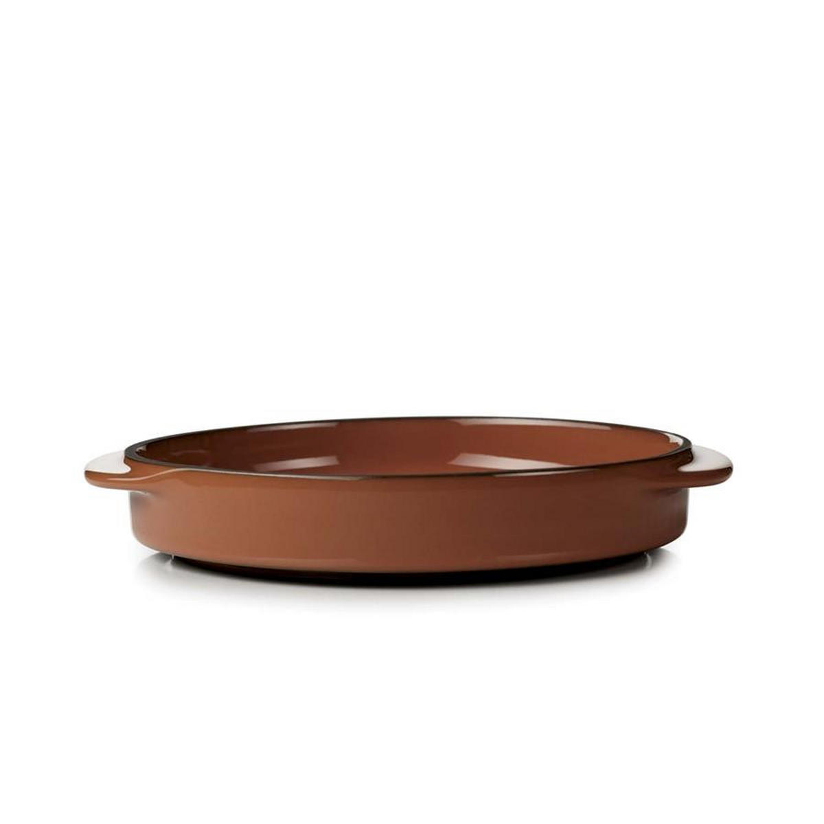 SCHÄLCHEN CARACTERE mit Griffen 14 cm Zimt - Braun, Keramik (14cm) - Revol Porcelaine France