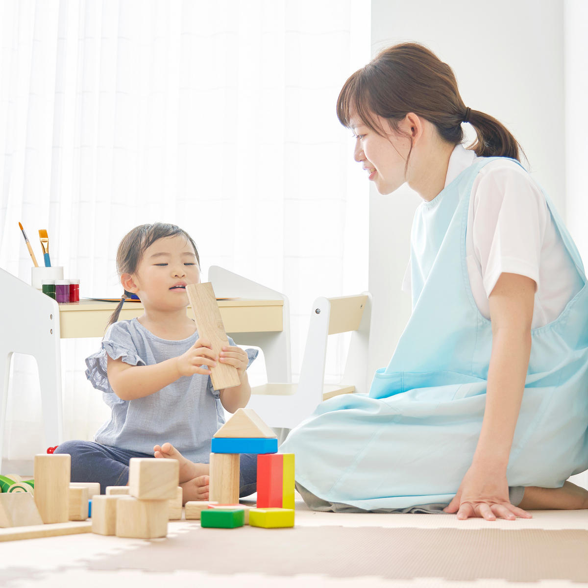 KINDERSITZGRUPPE - Beige, Holzwerkstoff (60.5/51/37.5cm) - Relaxdays