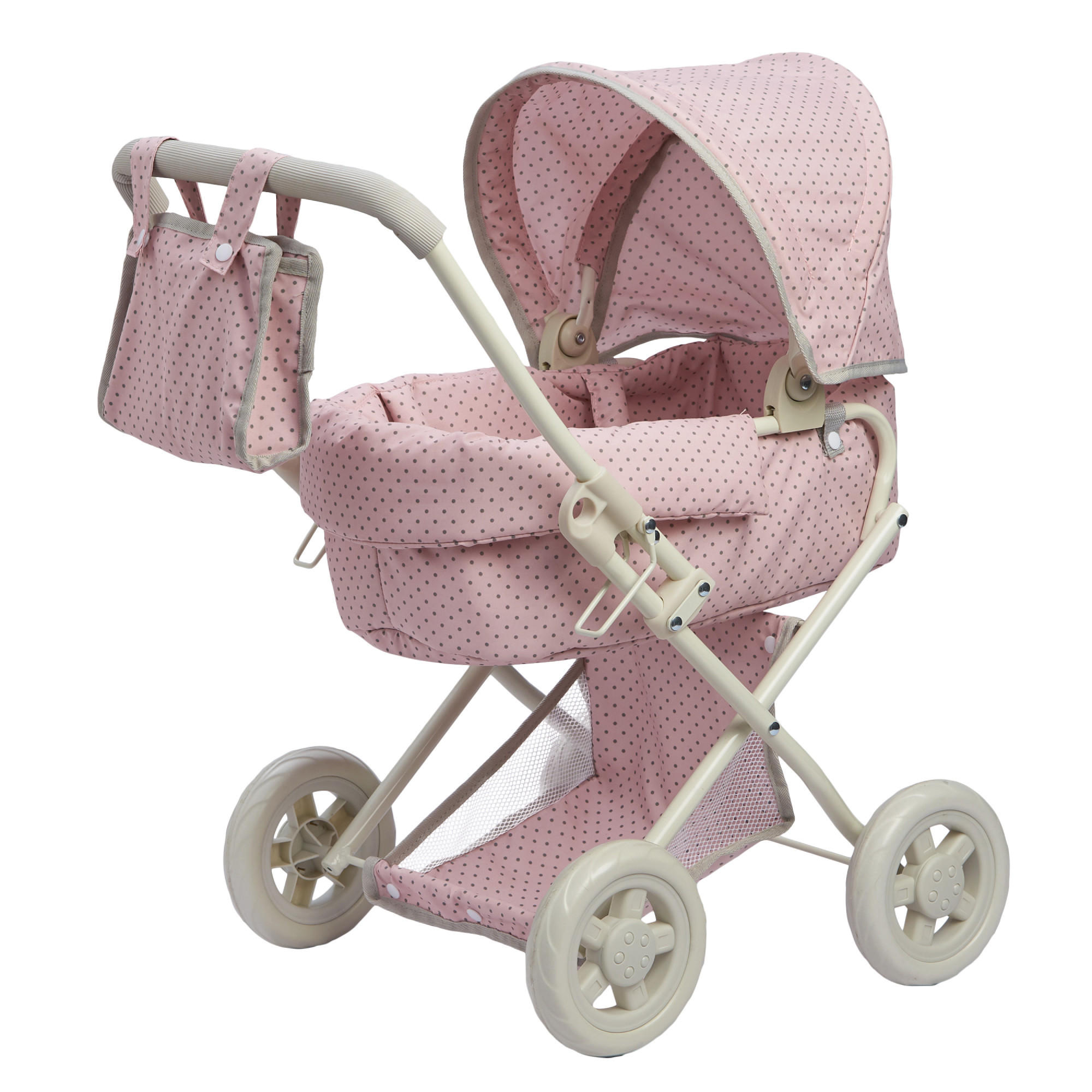 PUPPENWAGEN, Rosa, 64cm - Pink, Holzwerkstoff (37/64/56cm) - Teamson Kids