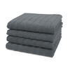 HANDTÜCHER, 4er-Set, 50x100 cm, 100% Baumwolle, Grau - Graphitfarben, Textil (50/100cm) - Zollner